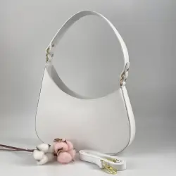 Сумка жіноча шкіряна Genuine Leather 854500025 біла