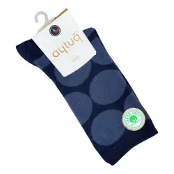 Носки женские Aytug Cotton 41073 высокие синие Size 36-40 
