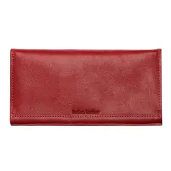 Кошелек женский кожаный Grande Pelle Festa 513660 красный (кожа глянцевая)