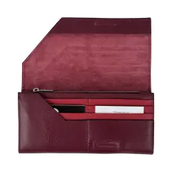 Кошелек женский кожаный Grande Pelle Festa 513661 бордовый (кожа глянцевая)