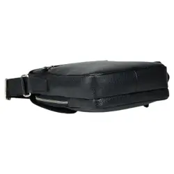 Сумка чоловіча шкіряна Eminsa 6197 37-1 чорна