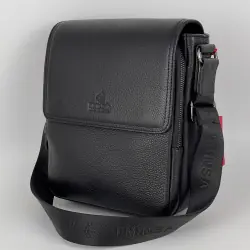 Сумка чоловіча шкіряна Eminsa 6197 37-1 чорна