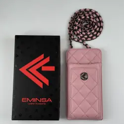 Сумка женская кожаная Eminsa 40277 34-31 пудровая