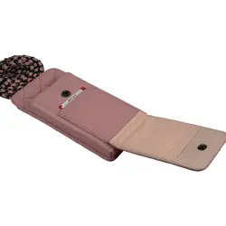 Сумка женская кожаная Eminsa 40277 34-31 пудровая
