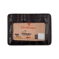 Кошелек картхолдер кожаный Eminsa 1594 15-3 коричневый 
