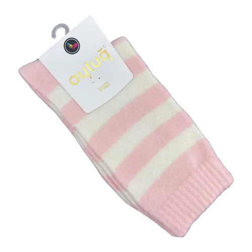 Носки женские теплые Aytug 48009 высокие светло-розовые Size 36-40