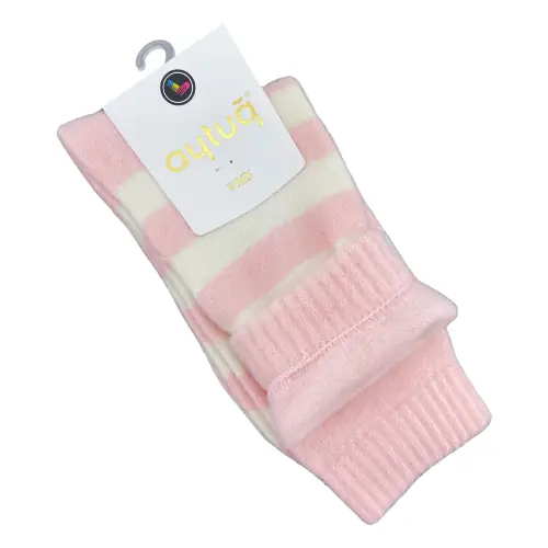 Носки женские теплые Aytug 48009 высокие светло-розовые Size 36-40