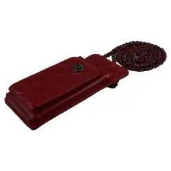 Сумка женская кожаная Eminsa 40277 34-5 красная