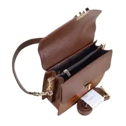 Сумка женская кожаная Karya 2584-61 коричневая