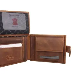 Гаманець чоловічий шкіряний Karya 0456-32 коричневий (шкіра Crazy Horse)