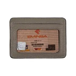 Кошелек картхолдер кожаный Eminsa 1594 37-17 светло коричневый