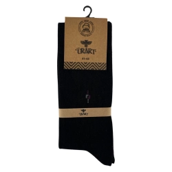 Шкарпетки чоловічі Urart Cotton 7451 високі чорні Size 41-45