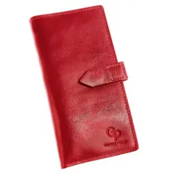 Гаманець жіночий шкіряний Grande Pelle 524660 червоний (шкіра глянцева)