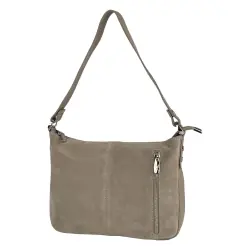 Сумка жіноча шкіряна із замшевою вставкою Vito Torelli 1068 6019/1075 бежева