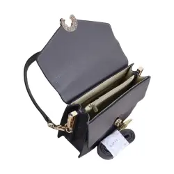 Сумка женская кожаная Karya 2584-528 темно-серая