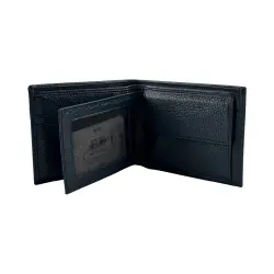 Кошелек мужской кожаный Bond 519-1170 темно-синий
