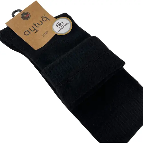 Носки женские Aytug 45000 Lambswool высокие черные Size 36-40