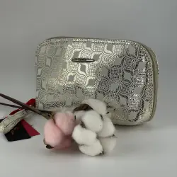 Косметичка женская кожаная Eminsa 2071 110 экрю