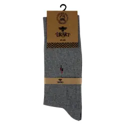 Шкарпетки чоловічі Urart Cotton 7451 високі світло-сірі Size 41-45