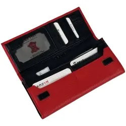 Гаманець жіночий шкіряний Karya 1101-46-45 червоний (всередині чорний)