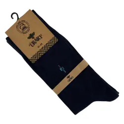 Шкарпетки чоловічі Urart Cotton 7451 високі темно-сині Size 41-45