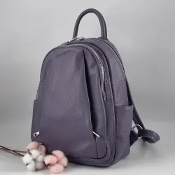 Рюкзак жіночий шкіряний Genuine Leather 543311 бузковий