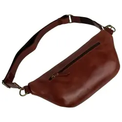 Сумка кросс боди мужская кожаная Vittorio Safino VS 055 коньяк Кентукки