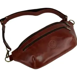 Сумка кросс боди мужская кожаная Vittorio Safino VS 055 коньяк Кентукки