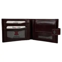 Кошелек мужской кожаный Karya 0456-614 темно-коричневый