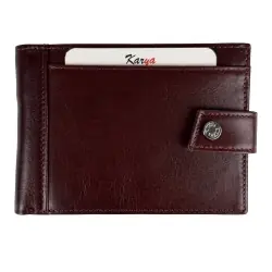 Кошелек мужской кожаный Karya 0456-614 темно-коричневый