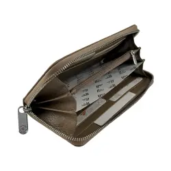 Кошелек женский кожаный Eminsa 2159 18-21 бежевый