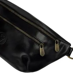 Сумка кросс боди мужская кожаная Vittorio Safino VS 055 черная Кентукки