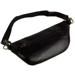 Сумка кросс боди мужская кожаная Vittorio Safino VS 055 коричневая Кентукки