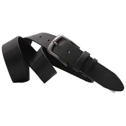 Ремінь чоловічий шкіряний Кремінь 01.40.00.160 чорний 110 см
