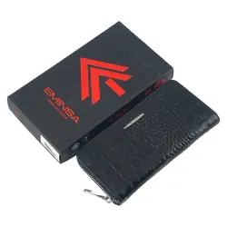 Кошелек женский кожаный Eminsa 2159 4-1 черный