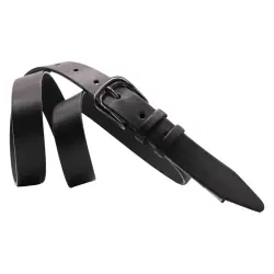 Ремень женский кожаный Кремень 05.30.00.105 черный 105 см