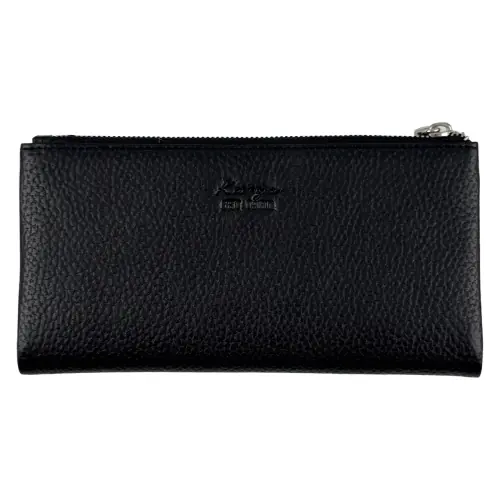 Гаманець жіночий шкіряний Karya 1173-45-46 чорний (всередині червоний)