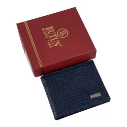 Кошелек-зажим для денег мужской кожаный Butun 243-002 034 синий