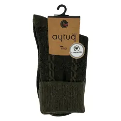 Носки женские Aytug 45019 Lambswool высокие хаки Size 36-40