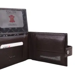 Гаманець чоловічий шкіряний Karya 0456-077 темно-коричневий