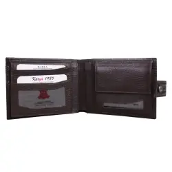 Гаманець чоловічий шкіряний Karya 0456-077 темно-коричневий