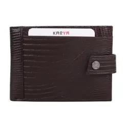 Гаманець чоловічий шкіряний Karya 0456-077 темно-коричневий