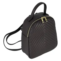Рюкзак жіночий шкіряний Genuine Leather 955261 темно-коричневий