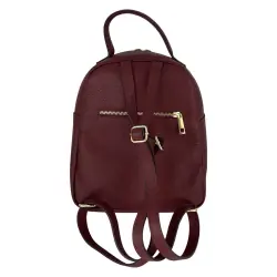 Рюкзак жіночий шкіряний Genuine Leather 955261 винний
