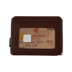Кошелек-зажим для денег мужской кожаный Eminsa 1124 18-4/19-2 светло-коричневый