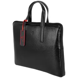 Сумка-портфель женский кожаный Eminsa 7138 37-1 черный 