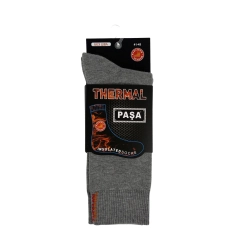Шкарпетки чоловічі Pasa Thermal 090 високі світло-сірі Size 41-45