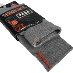 Шкарпетки чоловічі Pasa Thermal 090 високі світло-сірі Size 41-45