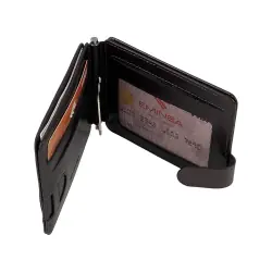 Кошелек-зажим для денег мужской кожаный Eminsa 1124 37-3/19-3 темно-коричневый