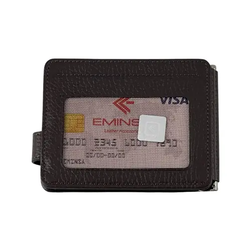 Гаманець-затискач для грошей чоловічий шкіряний Eminsa 1124 37-3/19-3​ темно-коричневий